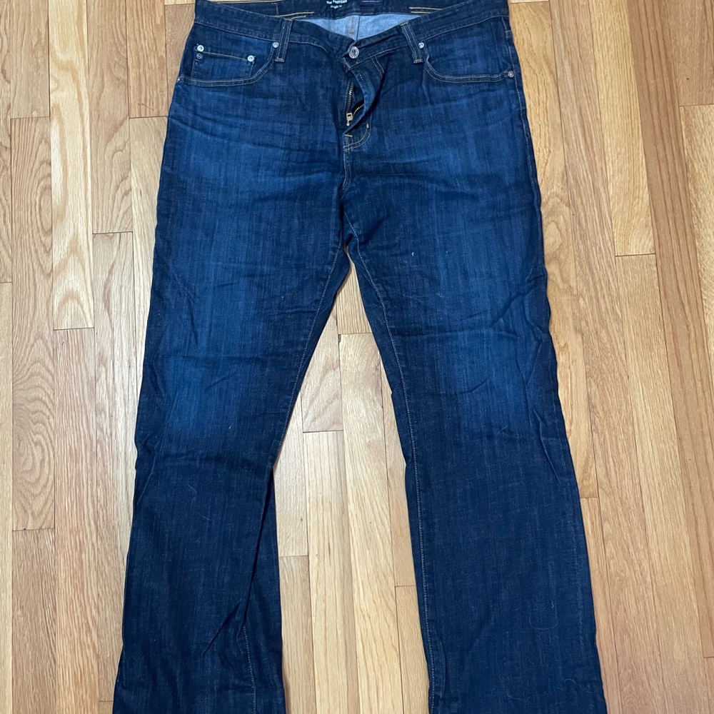 Ag Adriano Goldschmied Straight Blue Jeans Classic Indigo